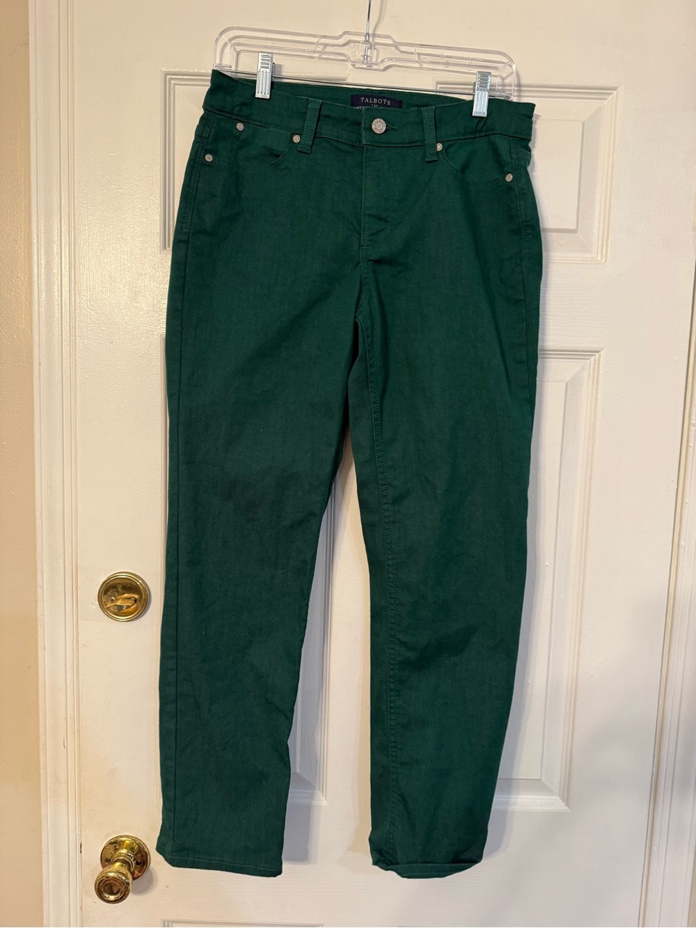 Talbots Deep Green Straight-Leg Women's Jeans